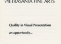 Pietrascanta Fine Arts, Flyer, front, cropped